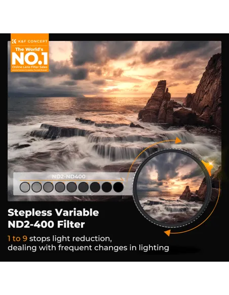 K&F Concept Nano-X Variable ND Filter (82mm, 1 to 9-Stop)