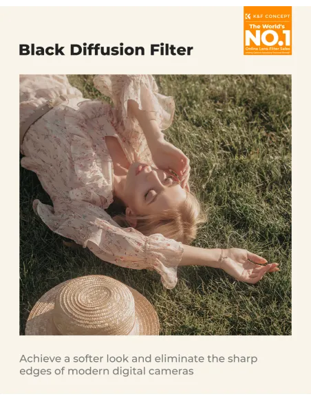 K&F Concept Nano-X Series Black Diffusion Filter (82mm, Grade 1/4)