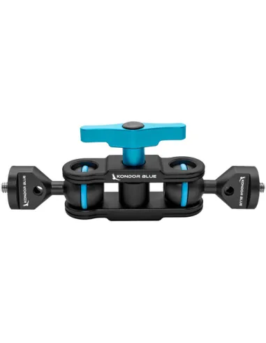 Kondor Blue 5.5" Cine Magic Arm with Double Ball Heads (1/4"-20, Raven Black)