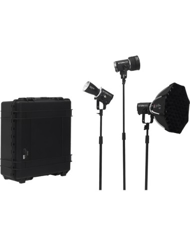 Aputure Storm 80c LED Monolight 3-Light Kit Rental