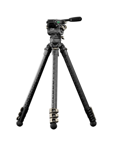 Tilta 75mm Cine Fluid Head with 3-Stage Carbon Fiber Tripod Legs