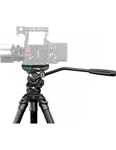Tilta 75mm Cine Fluid Head with 3-Stage Carbon Fiber Tripod Legs