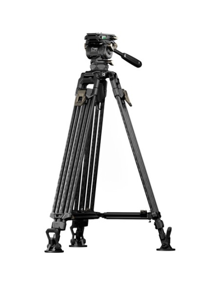Tilta 75mm Cine Fluid Head with 2-Stage One-Touch Carbon Fiber Tripod System
