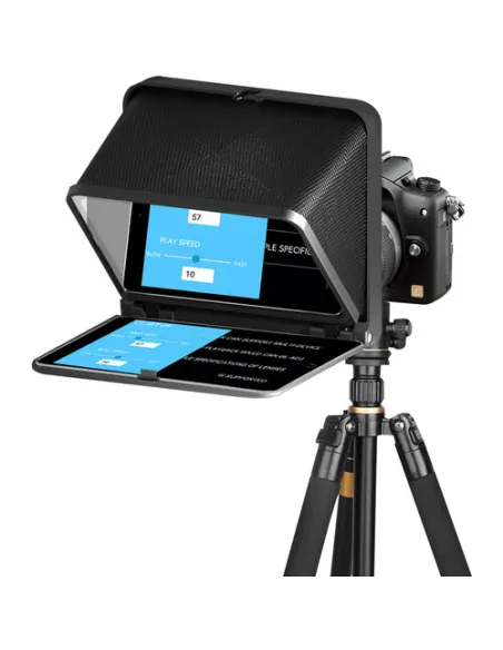 LENSGO TC7II Portable Ultimate Teleprompter Kit for Smartphones and Cameras